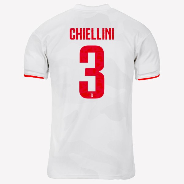 Camiseta Juventus NO.3 Chiellini 2ª 2019/20 Gris Blanco